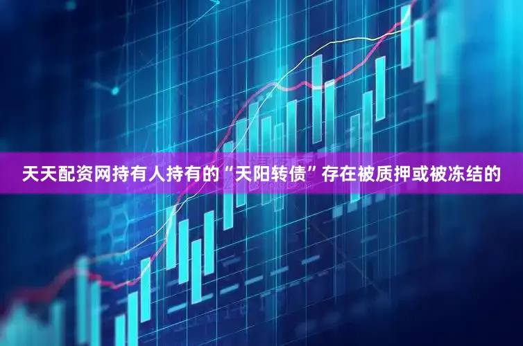 天天配资网持有人持有的“天阳转债”存在被质押或被冻结的