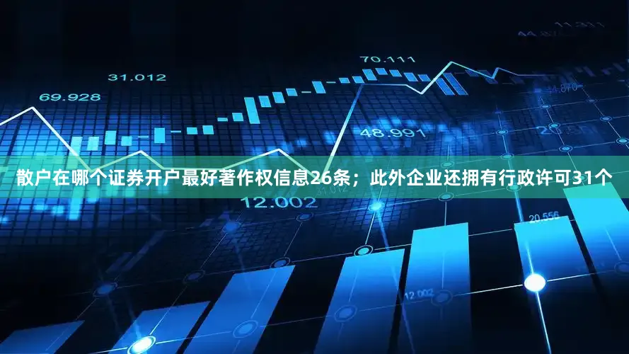 散户在哪个证券开户最好著作权信息26条；此外企业还拥有行政许可31个